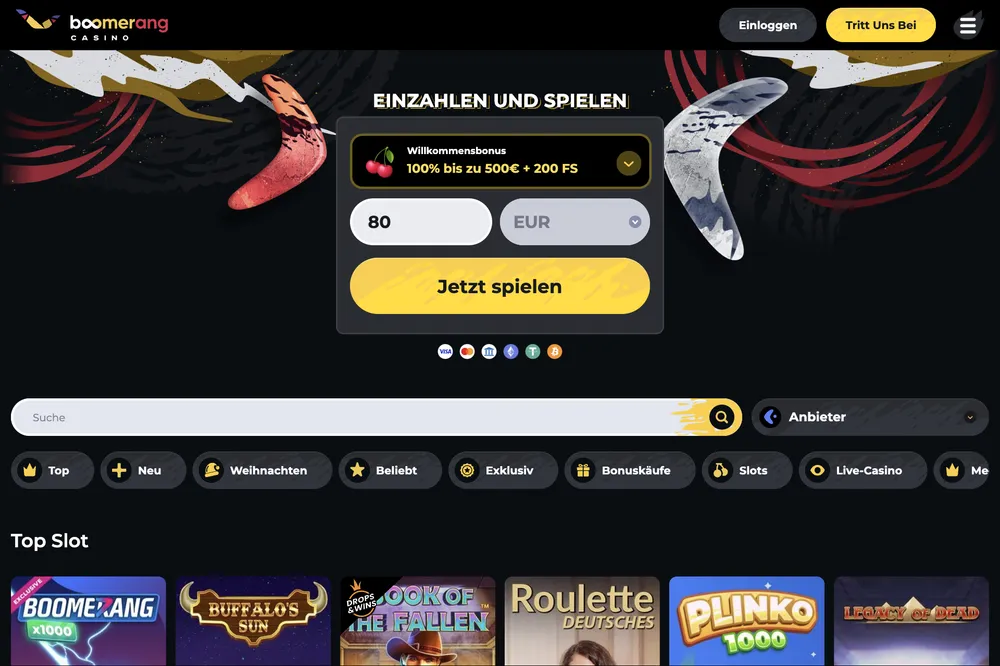 Boomerang Casino Bewertung
